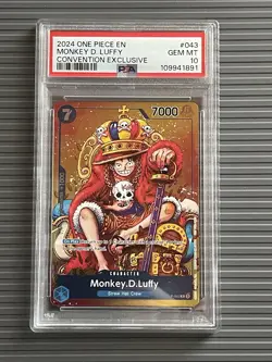 One Piece - Monkey.D.Luffy (P-043) (V.2) Convention Exclusive Foil ENG - Image 1