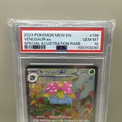 Pokemon Venusaur EX 198/165 SV:151 English Card, Sir PSA 10 Gem Mint - Image 2