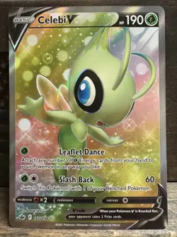 Celebi V 160/198 Chilling Reign NM Full Art Ultra Rare Pokemon Card - Image 1