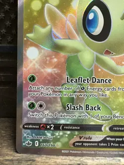Celebi V 160/198 Chilling Reign NM Full Art Ultra Rare Pokemon Card - Image 4