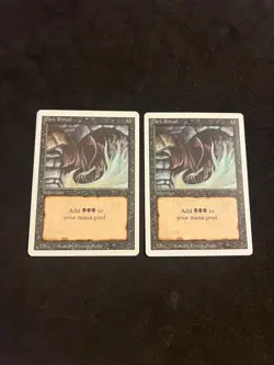 x2 Dark Ritual [Revised/3rd Edition] 2x Magic MTG Cards LP - Image 1