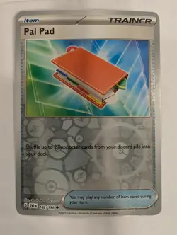 Pal Pad 182/198 Scarlet & Violet Base Set Pokemon Reverse Holo Foil Nice! - Image 1