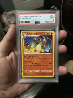CHARIZARD POKEMON TCG 2025 MCDONALD M24 EN #001 MINT PSA 9 - Image 1