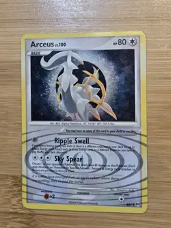 Pokemon TCG Arceus Lv.100 AR5 Platinum Holo Rare LP/MP Condition - Image 1