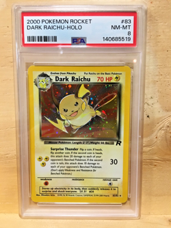 Pokemon TCG: PSA 8 | 2000 Pokemon Rocket #83 | Dark Raichu - Holo NM-MT - Image 1