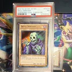 Yu-Gi-Oh! Konami Skull Servant LCYW-EN219 Ultra Rare 1st Ed PSA 7 POP 3 - Image 1