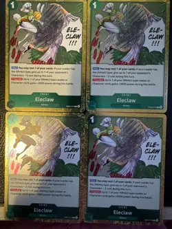 Eleclaw 4xPlayset EB04-019 R - Rare - The Azure Sea's Seven OP14 - One Piece TCG - Image 1