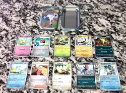 Pokemon Trading Card Galar Pals Mini Tin Galarian Ponyta 50 Mixed All HALO Cards - Image 1