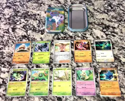 Pokemon Trading Card Galar Pals Mini Tin Galarian Ponyta 50 Mixed All HALO Cards - Image 4