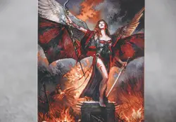 Kaalia of Devastation, MTG fan art Altered Satirical Fan art - Image 3