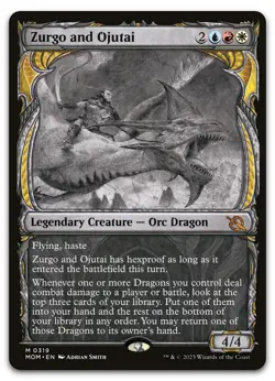 Zurgo and Ojutai (Showcase) #319 (NM) March of the Machine MOM Magic MTG - Image 1