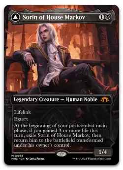 Sorin of House Markov (Borderless) #444 (NM) Modern Horizons 3 MH3 Magic MTG - Image 1