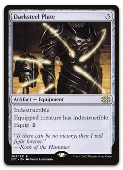 Darksteel Plate #304 (NM) Double Masters 2022 2X2 Magic MTG - Image 1