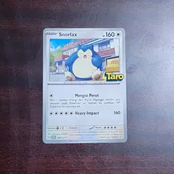 Pokemon TCG Bahasa Indonesia Language Snorlax Taro PROMO 286/SV-P (DAMAGE) - Image 1