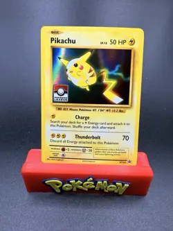 Pikachu - XY202 / League Stamp Black Star Promo Holo - Pokemon Card - NM-c - Image 1