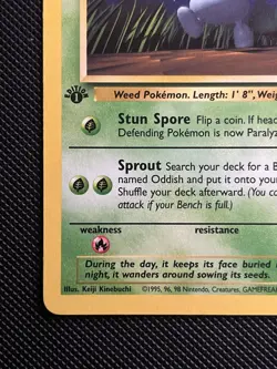 Oddish 58/64 - Jungle Set - 1st Edition Common Pokemon Card - Near Mint - Image 3