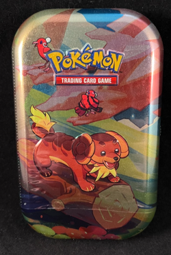 Pokemon TCG - Paldea Friends Mini Tin - 2 Booster Packs/Sticker Sheet/Art Card - Image 1