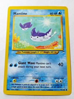 Pokemon TCG Mantine Neo Destiny 74 Regular Unlimited Common - Uncirculated - Image 1