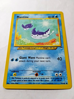 Pokemon TCG Mantine Neo Destiny 74 Regular Unlimited Common - Uncirculated - Image 2