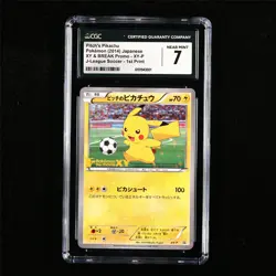 CGC 7 NEAR MINT 2014 Pokemon JPN Pitch's Pikachu XY-P Promo - Image 2