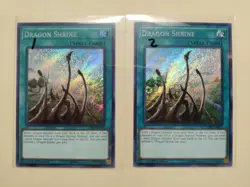 2x Yugioh! Dragon Shrine LCKC-EN075 Secret Rare LP - Image 1