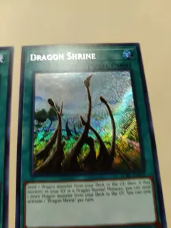 2x Yugioh! Dragon Shrine LCKC-EN075 Secret Rare LP - Image 5