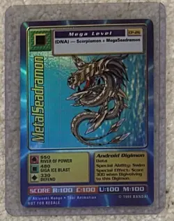 Digimon CCG Metalseadramon Cp-26 Super Rare Vintage Digimon Card - Image 1