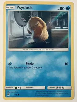 Psyduck 7/18 Detective Pikachu Holo Common Pokemon Card NEAR MINT - Image 1