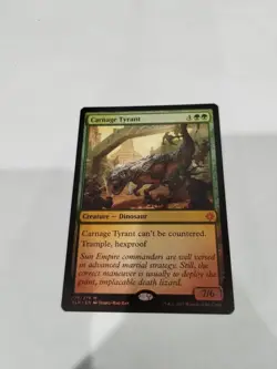 Carnage Tyrant, MTG, Good Condition, Effect/StainU - Image 1