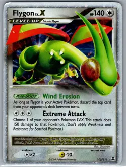 Flygon Lv.X 105/111 Rising Rivals - Pokemon Card - LP - Image 1