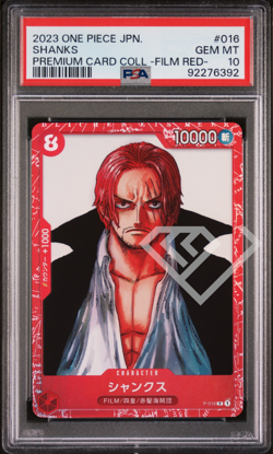 One piece Card Shanks P-016 - Premium Card Collection Film Red PSA 10 Japanese - Image 1
