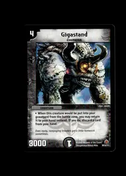 Gigastand Chimera M10/Y1 Duel Masters Card Wizards of the Coast 2004 - Image 1