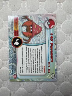 Parasect - #47 Green Logo Series 1 (Topps) Pokemon Card - Image 2