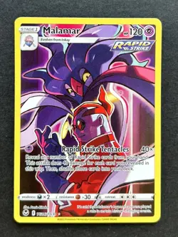Pokemon Card Malamar TG06/TG30 Silver Tempest Ultra Rare Near Mint - Image 1