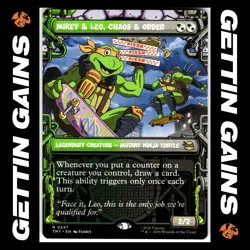 Mikey & Leo, Chaos & Order - 0247 - R - Non-Foil - Showcase - TMNT - MTG - NM/M - Image 1