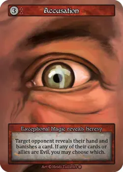 Sorcery: Contested Realm Accusation Exceptional Foil NM (GT) - Image 1