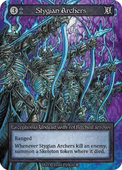 3x Sorcery: Contested Realm Stygian Archers Exceptional Regular NM (GT) - Image 1