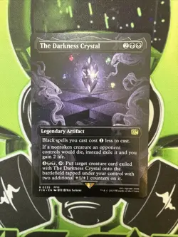The Darkness Crystal - Borderless - MTG Final Fantasy - Rare - 0335 NM - Image 1