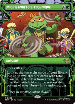 Michelangelo's Technique (Showcase) [Teenage Mutant Ninja Turtles] Foil Near Mi - Image 1