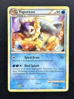 Vaporeon 52/95 Pokemon Call of Legends LP - Image 1