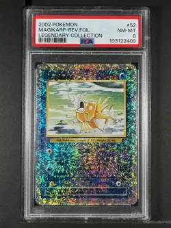 Magikarp Reverse Foil #52 2002 Pokemon Legendary PSA 8 250001 - Image 1