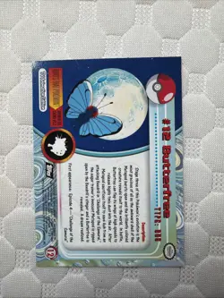 Pokemon 2000 Topps Chrome Butterfree #12 HP TV Series 1 Holo - Image 2