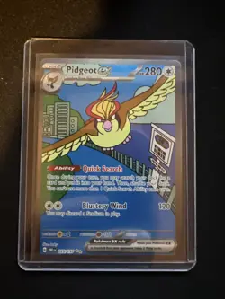 Pokemon TCG Pidgeot EX 225/197 Illustration Rare Holo Obsidian Flames - Image 1