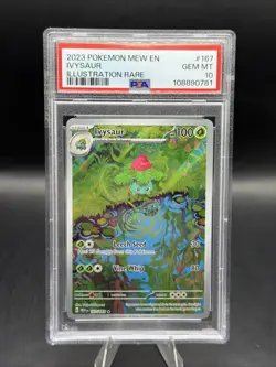 2023 POKEMON MEW EN-151 ILLUSTRATION RARE #167 IVYSAUR PSA 10 - Image 1