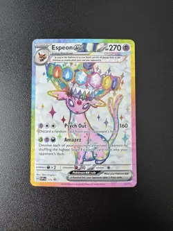 Espeon Ex 175 Pokemon TCG Scarlet & Violet Black Star Promo Holo NM - Image 1