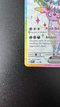 Espeon Ex 175 Pokemon TCG Scarlet & Violet Black Star Promo Holo NM - Image 2