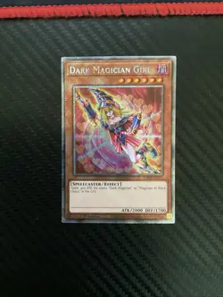YUGIOH • DARK MAGICIAN GIRL • PLATINUM SECRET RARE • RA03-EN123 • 1st ED • NM - Image 1