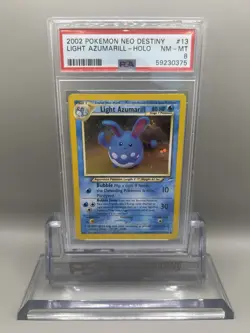 Light Azumarill 13/105 PSA 8 Holo Pokemon TCG Neo Destiny! - Image 1
