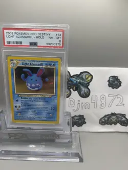 Light Azumarill 13/105 PSA 8 Holo Pokemon TCG Neo Destiny! - Image 4