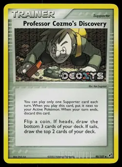 Pokemon Card - Professor Cozmo's Discovery Deoxys 90/107 Reverse Holo Stamped - Image 1